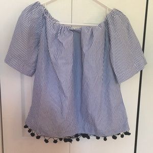 Style Envy off-the-shoulder shirt